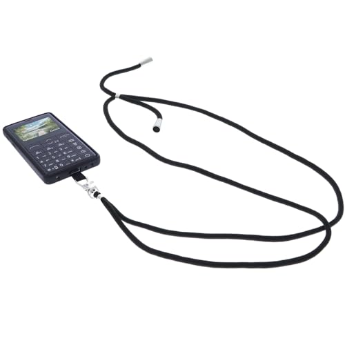 foto-kontor Hülle kompatibel mit Emporia Prime LTE Umhängetasche TPU schwarz Schutzhülle Schutz Tasche Kette Karabiner abnehmbar Handytasche Handyhülle Umhängeband Band von foto-kontor