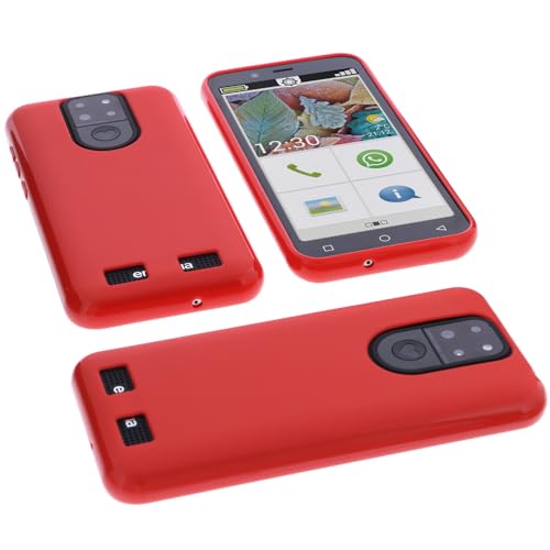foto-kontor Hülle kompatibel mit Emporia Smart 5 Mini Schutzhülle rot Tasche Gummi TPU Handy Schutz Handytasche Handyhülle Smartphone Case Kantenschutz Eckenschutz foto-kontor Hülle kompatibel mit Emporia Smart 5 Mini Schutzhülle rot Tasche Gummi TPU Handy Schutz Handytasche Handyhülle Smartphone Case Kantenschutz Eckenschutz von foto-kontor