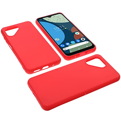 foto-kontor Hülle kompatibel mit Fairphone 4 Schutzhülle rot Tasche Gummi TPU Handy Schutz Handytasche Handyhülle Smartphone Case Kantenschutz Eckenschutz von foto-kontor