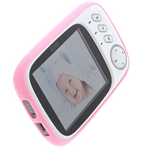 foto-kontor Hülle kompatibel mit GHB Babyphone 3,2 Zoll Tasche Gummi TPU Schutz pink von foto-kontor