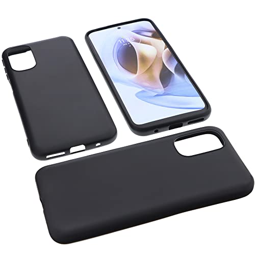 foto-kontor Hülle kompatibel mit Motorola Moto G31 Tasche Gummi TPU Schutz Handytasche schwarz von foto-kontor