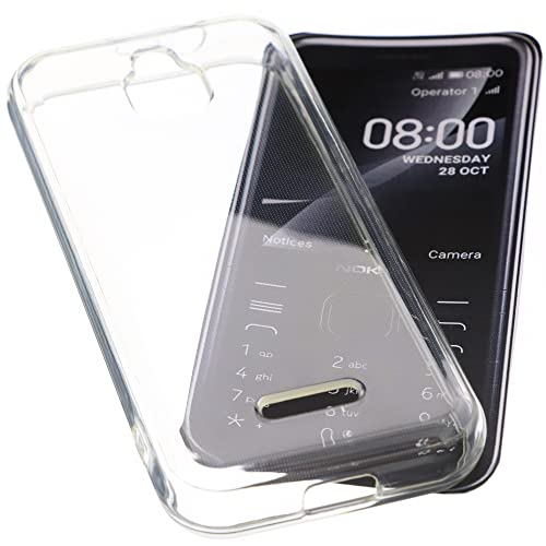 foto-kontor Hülle kompatibel mit Nokia 8000 4G Tasche Gummi TPU Schutz Handytasche transparent von foto-kontor