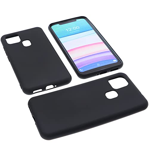 foto-kontor Hülle kompatibel mit Oukitel C22 (2022) Tasche Gummi TPU Schutz Handytasche schwarz von foto-kontor