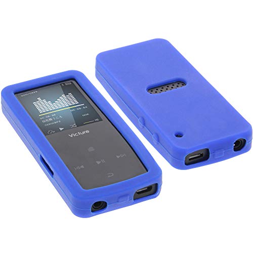 foto-kontor Hülle kompatibel mit Victure M6X MP3 Player Tasche Silikon Schutzhülle Gummi blau von foto-kontor
