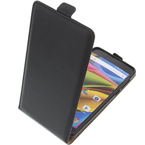 foto-kontor Tasche kompatibel mit Archos 55b Cobalt Lite Smartphone Flipstyle Schutz Hülle schwarz von foto-kontor