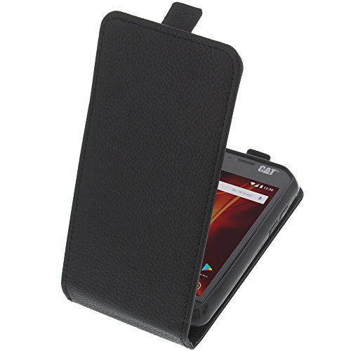 foto-kontor Tasche kompatibel mit CAT S31 Smartphone Flipstyle Schutz Hülle schwarz von foto-kontor