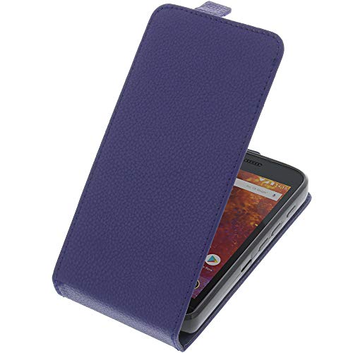 foto-kontor Tasche kompatibel mit CAT S61 Smartphone Flipstyle Schutz Hülle blau von foto-kontor