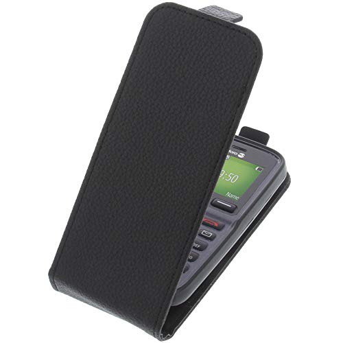 foto-kontor Tasche kompatibel mit Doro 5030 Smartphone Flipstyle Schutz Hülle schwarz von foto-kontor