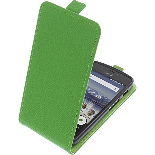 foto-kontor Tasche kompatibel mit Doro 8040 Smartphone Flipstyle Schutz Hülle grün von foto-kontor