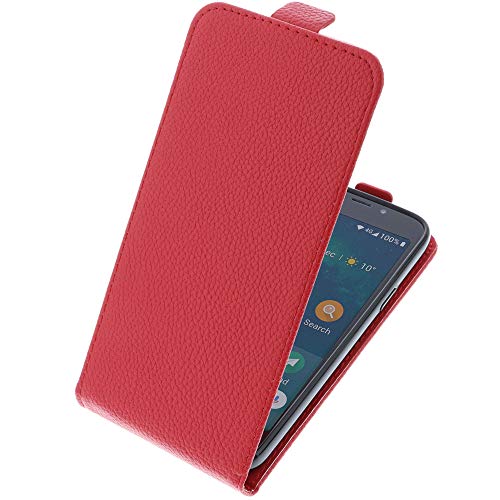 foto-kontor Tasche kompatibel mit Doro 8050/8050 Plus Smartphone Flipstyle Schutz Hülle rot von foto-kontor