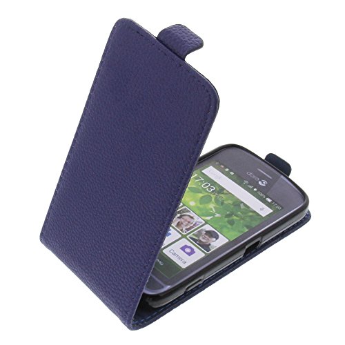 foto-kontor Tasche kompatibel mit Doro Liberto 820 Mini Smartphone Flipstyle Schutz Hülle dunkelblau von foto-kontor