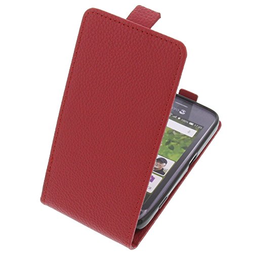 foto-kontor Tasche kompatibel mit Doro Liberto 820 Mini Smartphone Flipstyle Schutz Hülle rot von foto-kontor