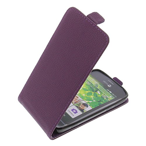 foto-kontor Tasche kompatibel mit Doro Liberto 820 Smartphone Flipstyle Schutz Hülle lila von foto-kontor