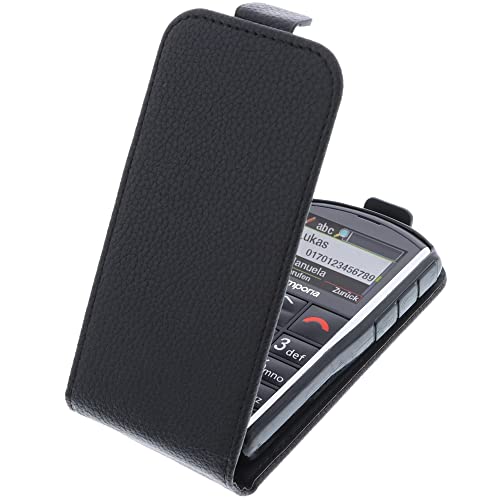 foto-kontor Tasche kompatibel mit Emporia Pure V25 Smartphone Flipstyle Schutz Hülle schwarz von foto-kontor