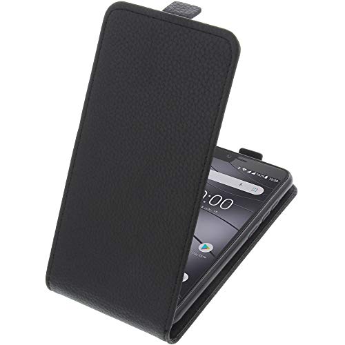 foto-kontor Tasche kompatibel mit Gigaset GS100 Smartphone Flipstyle Schutz Hülle schwarz von foto-kontor