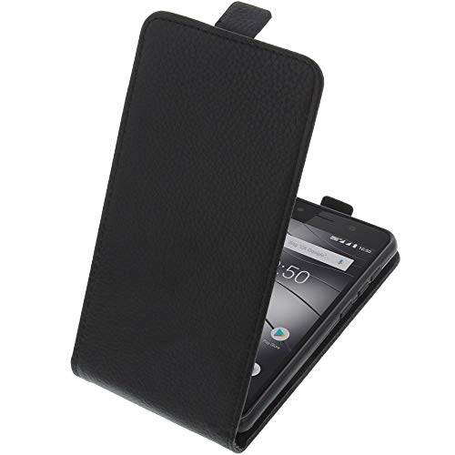 foto-kontor Tasche kompatibel mit Gigaset GS180 Smartphone Flipstyle Schutz Hülle schwarz von foto-kontor