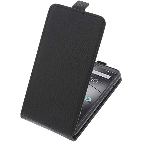 foto-kontor Tasche kompatibel mit Gigaset GS185 Smartphone Flipstyle Schutz Hülle schwarz von foto-kontor