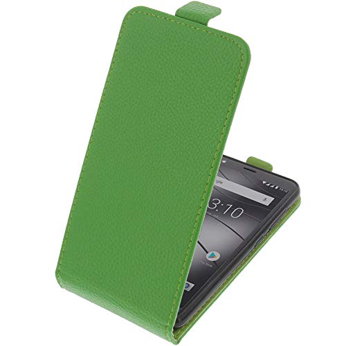 foto-kontor Tasche kompatibel mit Gigaset GS280 Smartphone Flipstyle Schutz Hülle grün von foto-kontor