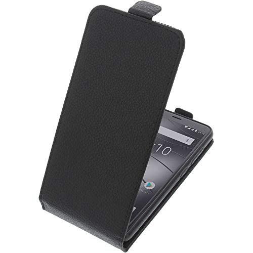 foto-kontor Tasche kompatibel mit Gigaset GS280 Smartphone Flipstyle Schutz Hülle schwarz von foto-kontor