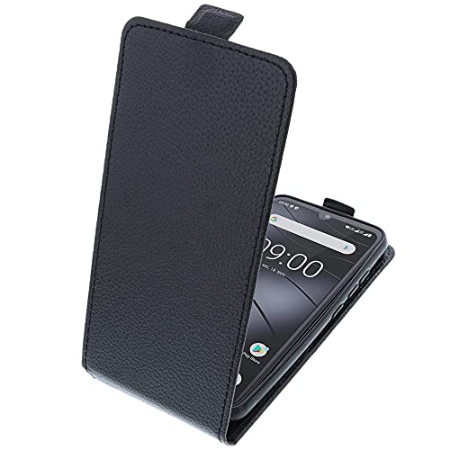 foto-kontor Tasche kompatibel mit Gigaset GS3 Smartphone Flipstyle Schutz Hülle schwarz von foto-kontor