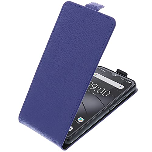 foto-kontor Tasche kompatibel mit Gigaset GS4 / GS4 Senior Smartphone Flipstyle Schutz Hülle blau von foto-kontor