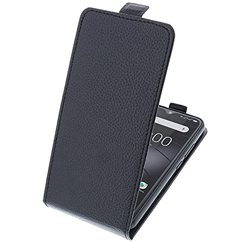 foto-kontor Tasche kompatibel mit Gigaset GS4 / GS4 Senior Smartphone Flipstyle Schutz Hülle schwarz von foto-kontor