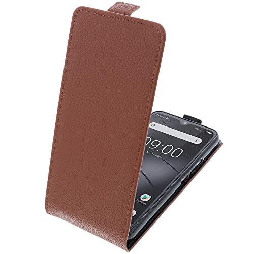 foto-kontor Tasche kompatibel mit Gigaset GS5 Smartphone Flipstyle Schutz Hülle braun von foto-kontor