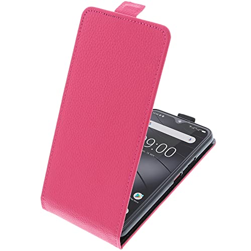 foto-kontor Tasche kompatibel mit Gigaset GS5 Smartphone Flipstyle Schutz Hülle pink von foto-kontor