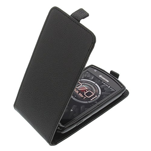 foto-kontor Tasche kompatibel mit Kyocera KC-S701 Torque Smartphone Flipstyle Schutz Hülle schwarz von foto-kontor