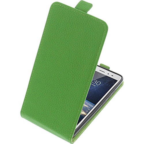 foto-kontor Tasche kompatibel mit TP-Link Neffos X1 Lite Smartphone Flipstyle Schutz Hülle grün von foto-kontor