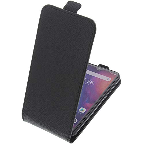 foto-kontor Tasche kompatibel mit Ulefone Note 7P Smartphone Flipstyle Schutz Hülle schwarz von foto-kontor