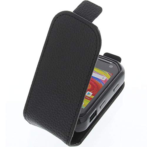 foto-kontor Tasche kompatibel mit Unihertz Atom Smartphone Flipstyle Schutz Hülle schwarz von foto-kontor