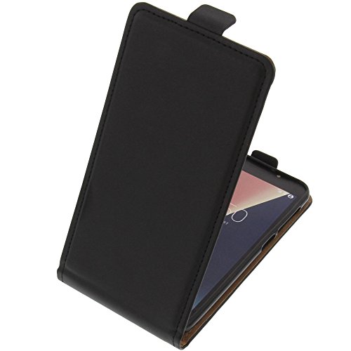 foto-kontor Tasche kompatibel mit Vodafone Smart N8 Smartphone Flipstyle Schutz Hülle schwarz von foto-kontor