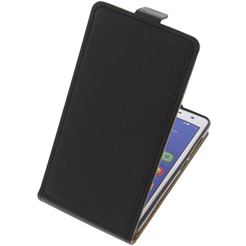 foto-kontor Tasche kompatibel mit ZTE Blade L7 Smartphone Flipstyle Schutz Hülle schwarz von foto-kontor