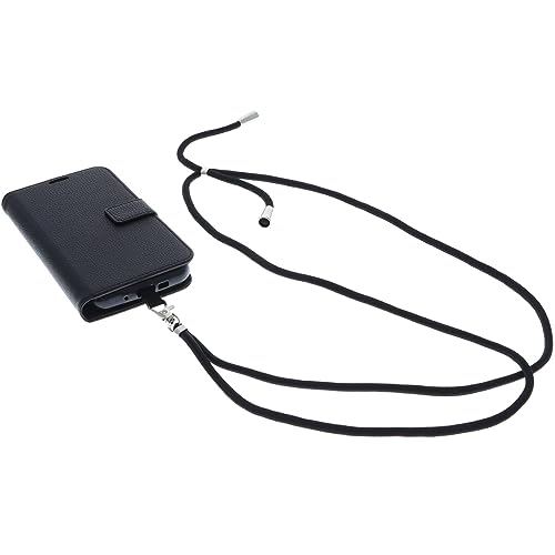 foto-kontor Umhängetasche kompatibel mit CAT S62 PRO Tasche Book Style Schutz Tasche Handykette Band Hülle Umhängetasche Handyband schwarz von foto-kontor