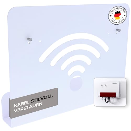 foto-kontor Wandhalterung kompatibel mit AVM FRITZBox Modem Router mit Kabelmanagement 7690 7590 7590 AX 6660 Cable 7530 5530 8850 6850 6660 6890 7490 weiß foto-kontor Wandhalterung kompatibel mit AVM FRITZBox Modem Router mit Kabelmanagement 7690 7590 7590 AX 6660 Cable 7530 5530 8850 6850 6660 6890 7490 weiß von foto-kontor