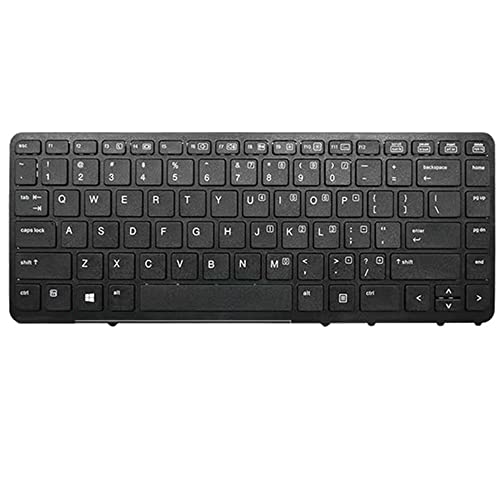 Replacement Laptop Tastatur für for HP EliteBook 750 G1 Schwarz Schwarz US-englische Ausgabe von fqparts