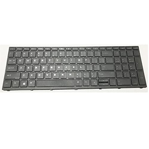 Replacement Laptop Tastatur für for HP ProBook 470 G5 Schwarz Schwarz US-englische Ausgabe von fqparts