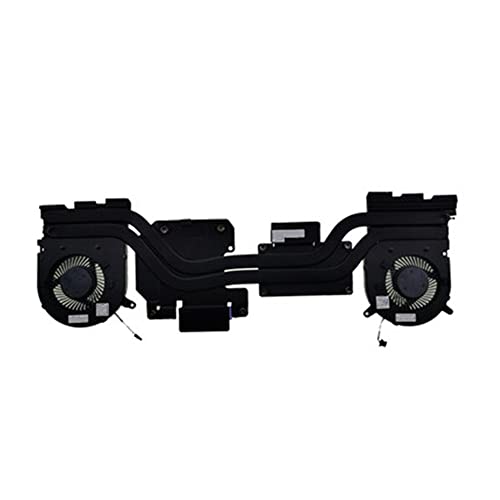 fqparts Laptop Lüfter Abkühlen Fan Modell für Dell G3 15 3590 Schwarz von fqparts