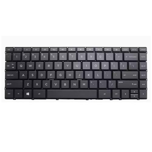 fqparts Laptop Tastatur für HP Spectre x360 15t-bl100 Schwarz Amerikanische Version von fqparts