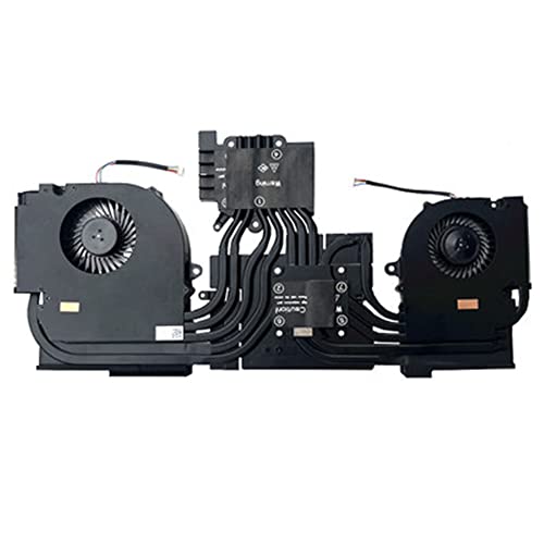 fqparts Replacement Laptop Lüfter Abkühlen Fan & Kühlkörper für for CLEVO X170KM-G Schwarz RTX 30 Series von fqparts