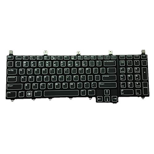 fqparts-cd Replacement Laptop Tastatur für for Dell for Alienware M18x M18x R1 Amerikanische Version Schwarz von fqparts