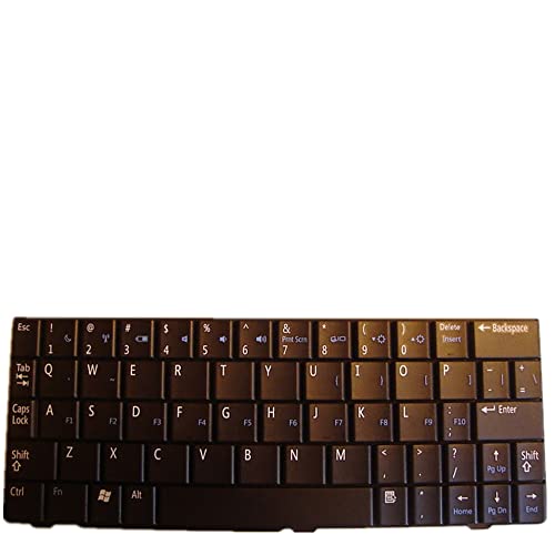 fqparts-cd Replacement Laptop Tastatur für for Dell for Inspiron Mini 9 910 Amerikanische Version Farbe Schwarz MP-08C63US-698 von fqparts