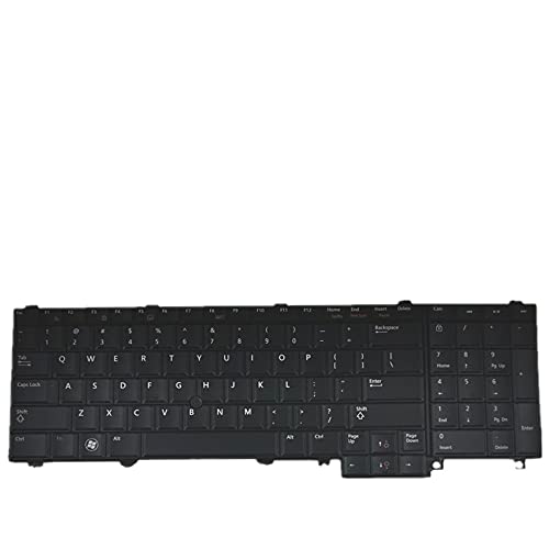 fqparts-cd Replacement Laptop Tastatur für for Dell for Latitude E6540 Amerikanische Version Farbe Schwarz ONR5MK OM8F00 MP-10H23USJ69681W von fqparts