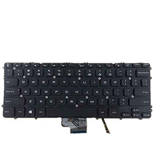 fqparts-cd Replacement Laptop Tastatur für for Dell for Precision M3800 Amerikanische Version Schwarz von fqparts