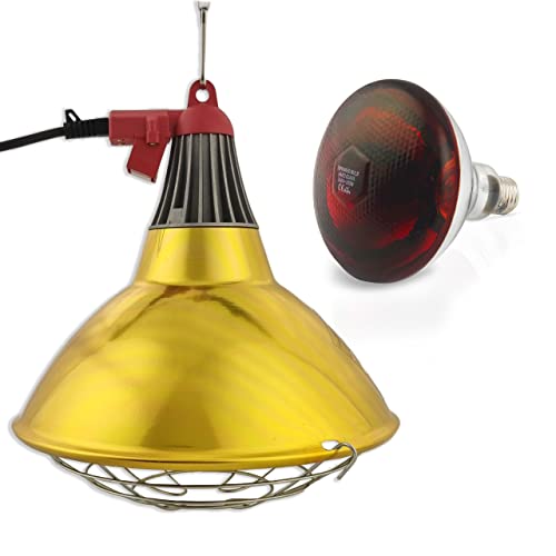 XXL Wärmestrahler 30 ⌀ Durchmesser mit Dimmer | 5 meter Kabel mit Infrarotlampe | Set 250 W Rotlichtlampe Wärmelampe E27 | Ferkellampe, Kückenlampe, Wärmelampe Tiere Hühner Infrarot Heizstrahler XXL Wärmestrahler 30 ⌀ Durchmesser mit Dimmer | 5 meter Kabel mit Infrarotlampe | Set 250 W Rotlichtlampe Wärmelampe E27 | Ferkellampe, Kückenlampe, Wärmelampe Tiere Hühner Infrarot Heizstrahler von fratrisPRO