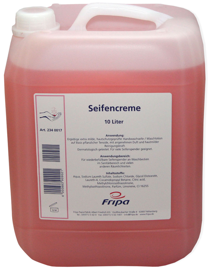 Fripa Handwaschseife, rosé, 10 Liter Kanister von fripa