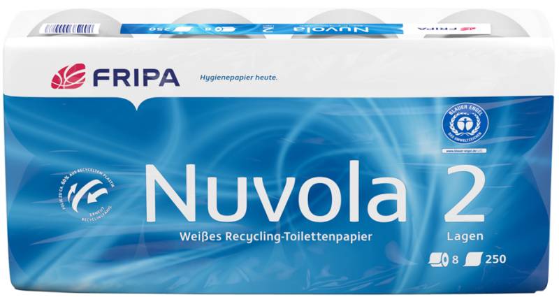 Fripa Toilettenpapier Nuvola, 2-lagig, hochweiß von fripa