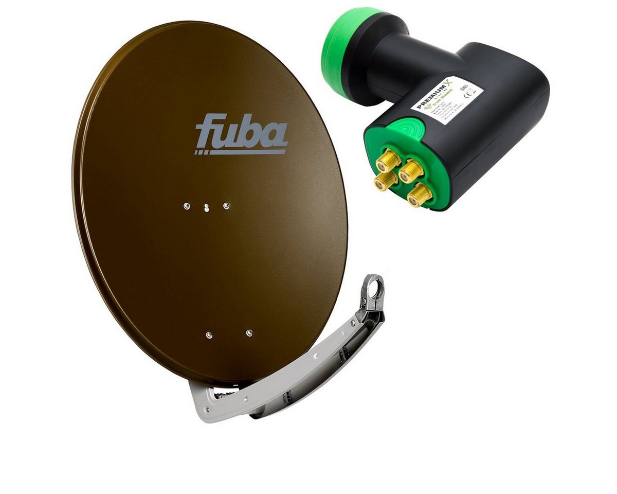 fuba Alu Braun DAA 780 B + Green Diamond Quad LNB GDQS HD 4K UHD SAT-Antenne fuba Alu Braun DAA 780 B + Green Diamond Quad LNB GDQS HD 4K UHD SAT-Antenne von fuba