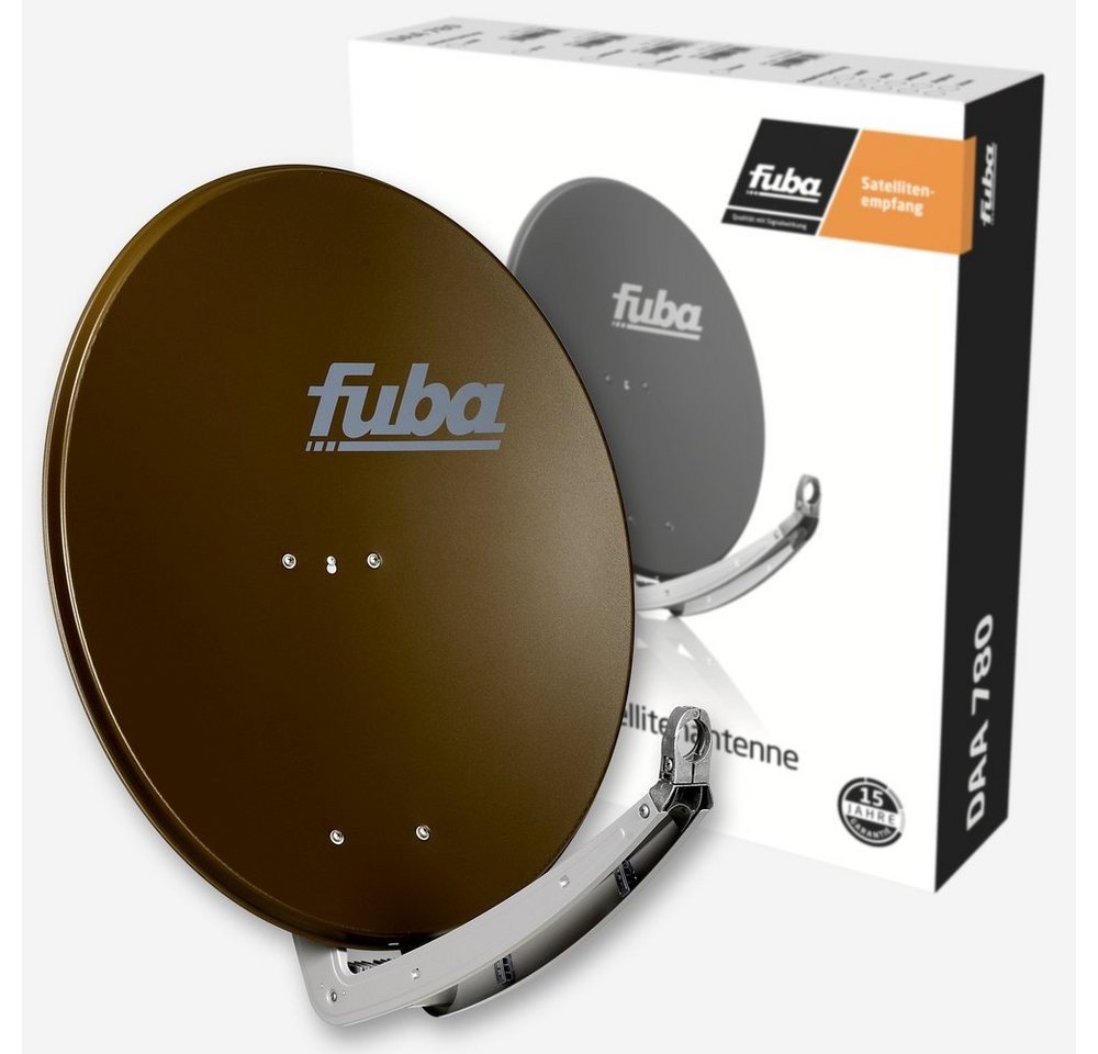 fuba DAA 780 B Satellitenantenne 78 cm Aluminium Braun SAT-Antenne von fuba